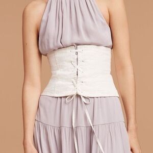 NWT Aritzia Wilfred Audra Corset in Oak